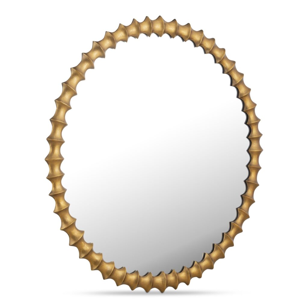Whitby Mirror Aged Brass - Image 2