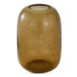 Circe Vase Amber QK-1032-12 QK 1032 12 Circe front top shadsilo