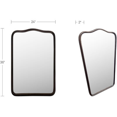 Keyes Mirror Blackened Bronze Cast Aluminum 9 Keyes Mirror Blackened Bronze Cast Aluminum QK-1034-31 QK 1034 31 Keyes 70