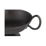 Floris Decorative Bowl Black Cast Aluminum QK-1035-02 QK 1035 02 Floris closeup shadsilo