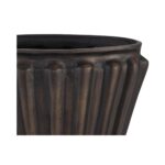 Jade Vase Antique Brass Cast Aluminum QK-1036-51 QK 1036 51 Jade closeup01 shadsilo