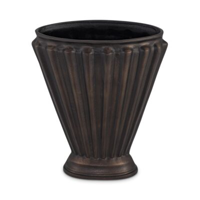 Jade Vase Antique Brass Cast Aluminum