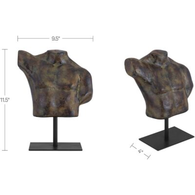 Victor Cast Aluminum Sculpture Dark Green Patina QK-1039-01 QK 1039 01 70