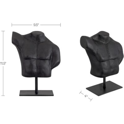 Victor Cast Alumiinum Sculpture Aged Black QK-1039-02 QK 1039 02 70