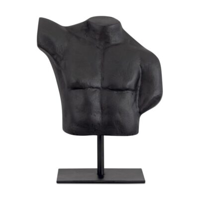 Victor Cast Alumiinum Sculpture Aged Black QK-1039-02 QK 1039 02 Victor hero