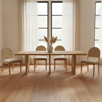 Tessa Dining Table Natural QM-1009-24-0 QM 1009 24 0 00
