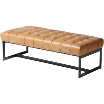 Wyatt Leather Bench Tan QN-1002-40 QN 1002 40 01