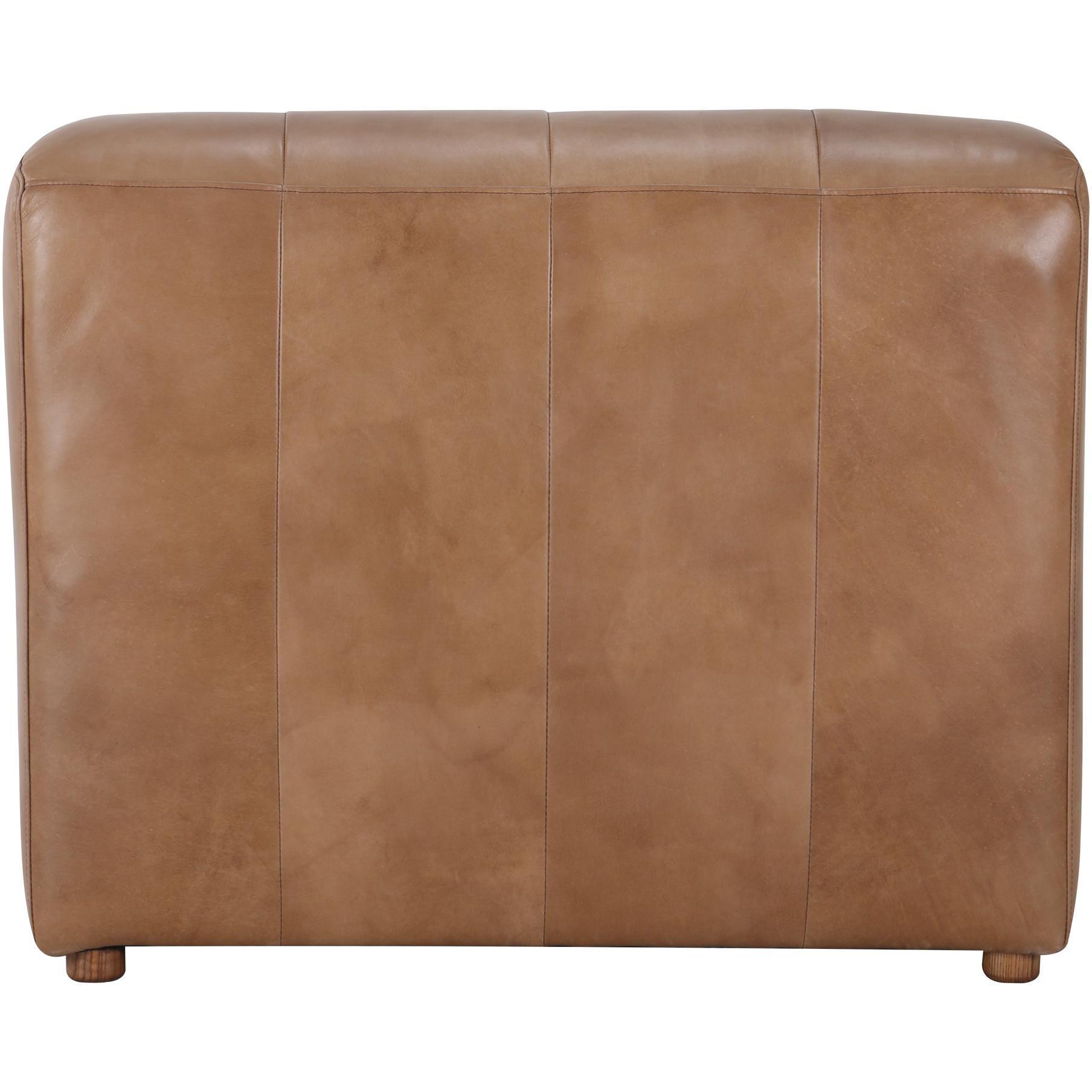 Ramsay Leather Chaise Tan 4 Ramsay Leather Chaise Tan - Image 4