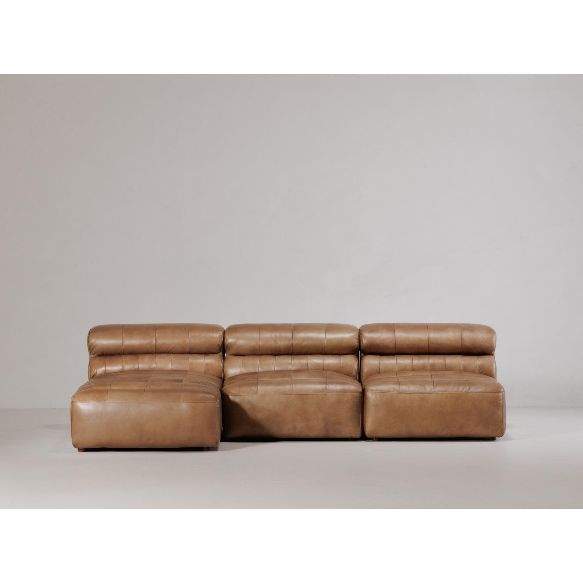 Ramsay Leather Chaise Tan 6 Ramsay Leather Chaise Tan - Image 6