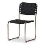 Moma Stainless Steel Dining Chair - Set Of Two QN-1033-02 QN 1033 02 Moma diagL silo