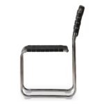 Moma Stainless Steel Dining Chair - Set Of Two QN-1033-02 QN 1033 02 Moma side silo