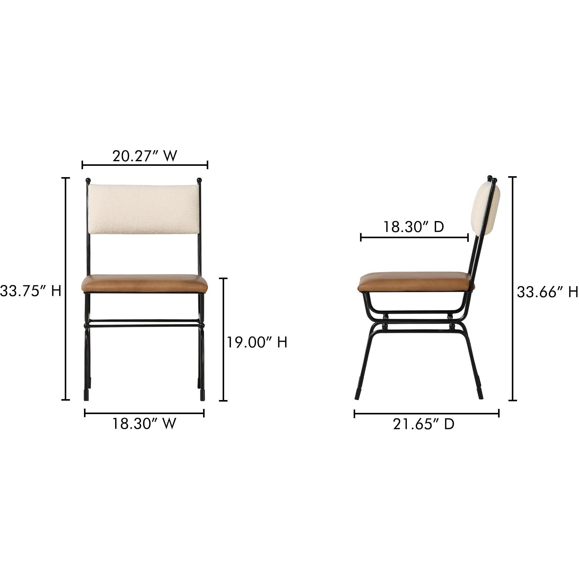 Posta Dining Chair Brown Leather 9 Posta Dining Chair Brown Leather - Image 9