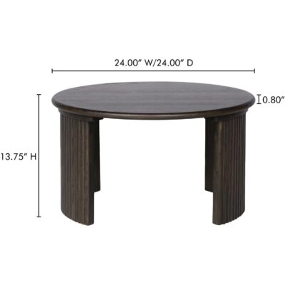 Penny Small Coffee Table Dark Brown 27 Penny Small Coffee Table Dark Brown QO-1011-20 QO 1011 20 70