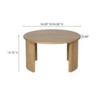 Penny Small Coffee Table Natural QO-1011-24 QO 1011 24 70