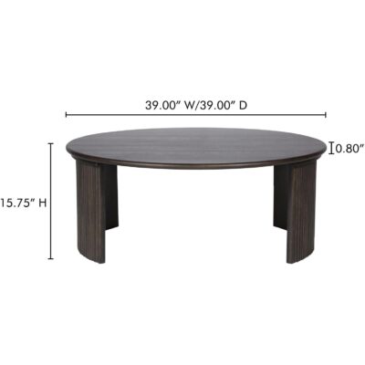 Penny Large Coffee Table Dark Brown QO-1012-20 QO 1012 20 70