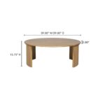 Penny Large Coffee Table Natural QO-1012-24 QO 1012 24 70