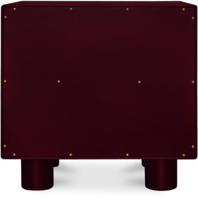Jolene Nightstand Deep Red 11 Jolene Nightstand Deep Red QO-1013-06 QO 1013 06 Jolene back shadsilo