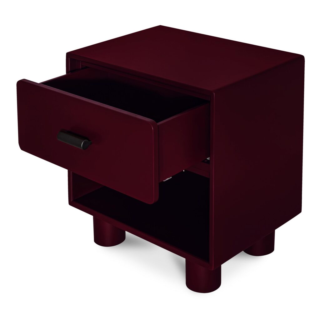 Jolene Nightstand Deep Red - Image 2