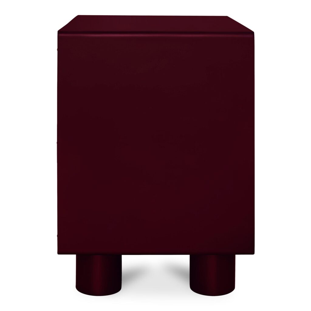 Jolene Nightstand Deep Red - Image 3