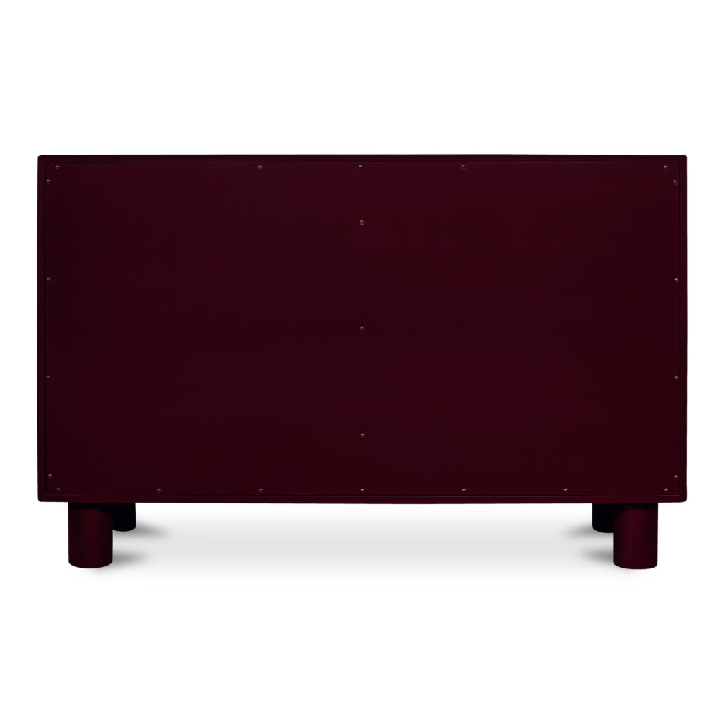Jolene 6 Drawer Dresser Deep Red - Image 5