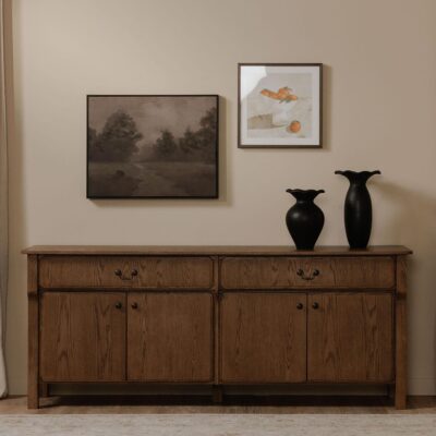 Caroline Sideboard Warm Brown QO-1016-03 QO 1016 03 00