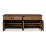 Caroline Sideboard Warm Brown QO-1016-03 QO 1016 03 Caroline front open shadsilo