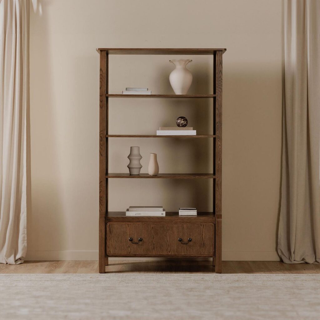 Caroline Bookcase Warm Brown - Image 6