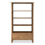Caroline Bookcase Warm Brown QO-1017-03 QO 1017 03 Caroline back shadsilo