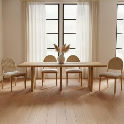 Claire Dining Chair Natural - Set of Two QO-1025-24 QO 1025 24 00