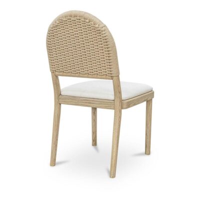 Claire Dining Chair Natural - Set of Two QO-1025-24 QO 1025 24 Claire diagL back shadsilo