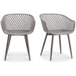 Piazza Outdoor Chair Grey (Set of 2) QX-1001-15 QX 1001 15 81