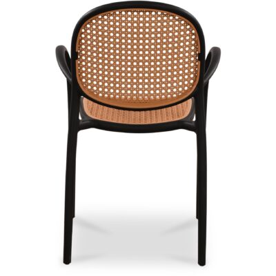 Soren Outdoor Dining Chair Black (Set of Two) QX-1003-02 QX 1003 02 Soren back shadsilo