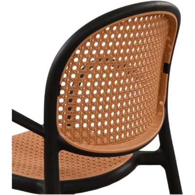 Soren Outdoor Dining Chair Black (Set of Two) QX-1003-02 QX 1003 02 Soren closeup01 shadsilo