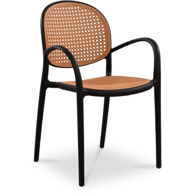 Soren Outdoor Dining Chair Black (Set of Two) QX-1003-02 QX 1003 02 Soren diagR shadsilo