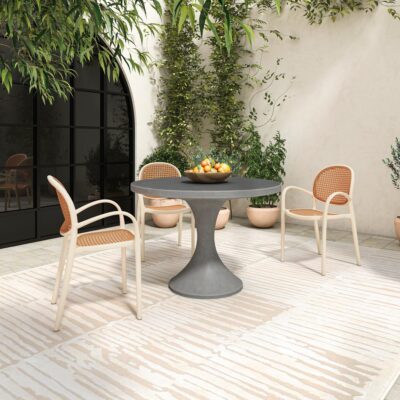Soren Outdoor Dining Chair White (Set of Two) QX-1003-18 QX 1003 18 00