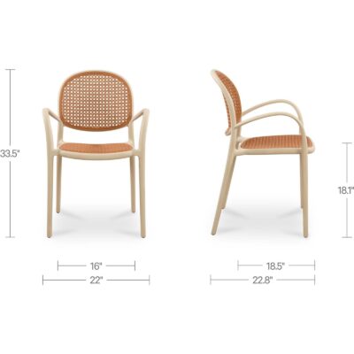 Soren Outdoor Dining Chair White (Set of Two) QX-1003-18 QX 1003 18 70