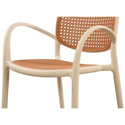 Soren Outdoor Dining Chair White (Set of Two) QX-1003-18 QX 1003 18 Soren closeup shadsilo