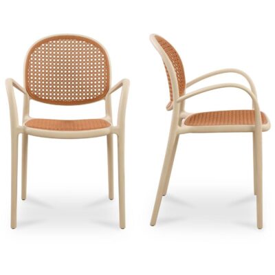 Soren Outdoor Dining Chair White (Set of Two) QX-1003-18 QX 1003 18 Soren frontside shadsilo