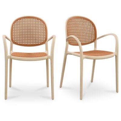 Soren Outdoor Dining Chair White (Set of Two)