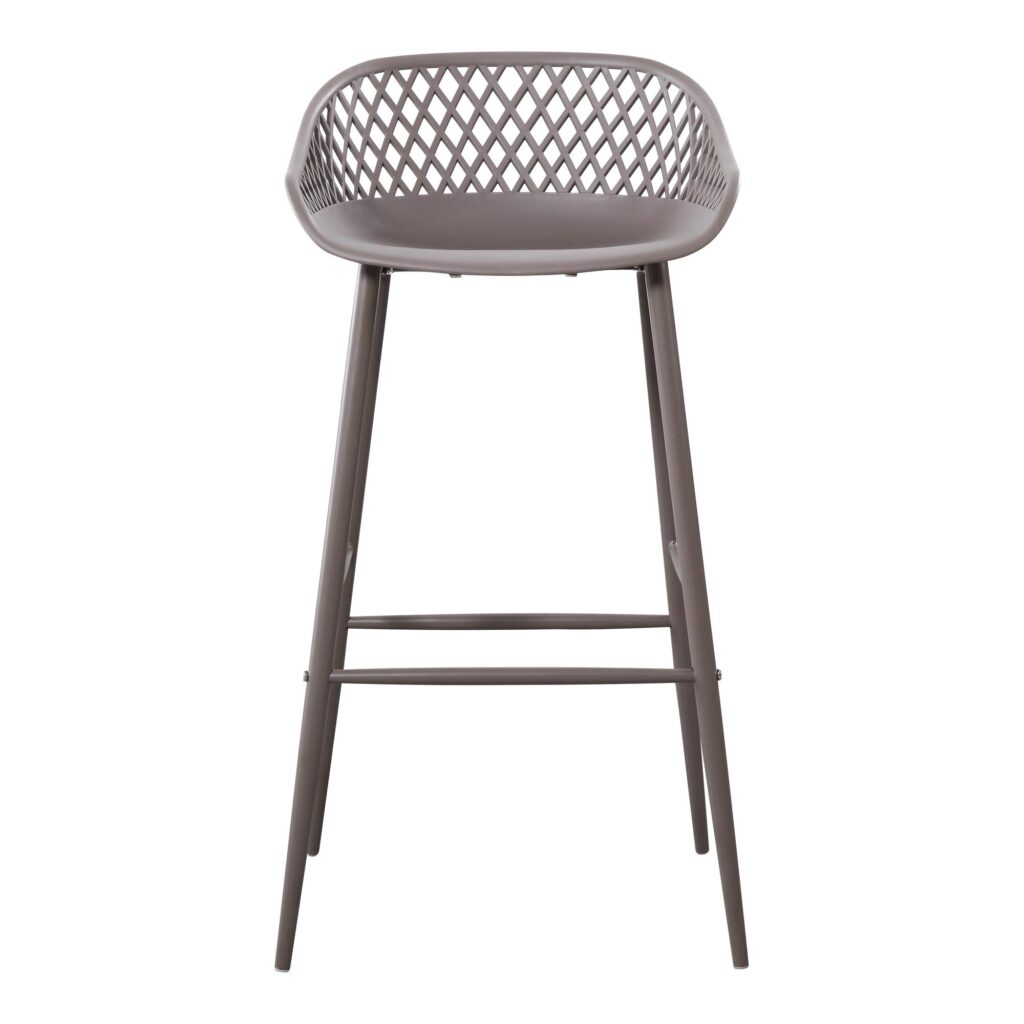 Piazza Outdoor Barstool Grey (Set of 2) QX-1004-15 QX 1004 15