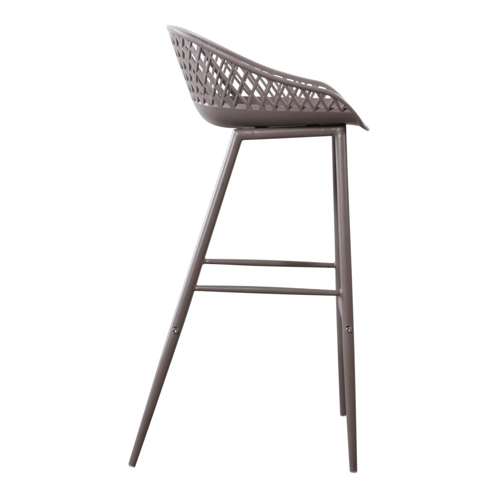 Piazza Outdoor Barstool Grey (Set of 2) QX-1004-15 QX 1004 15 03