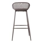 Piazza Outdoor Barstool Grey (Set of 2) QX-1004-15 QX 1004 15 04