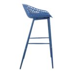 Piazza Outdoor Barstool Blue (Set of 2) QX-1004-26 QX 1004 26 02