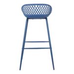 Piazza Outdoor Barstool Blue (Set of 2) QX-1004-26 QX 1004 26 04