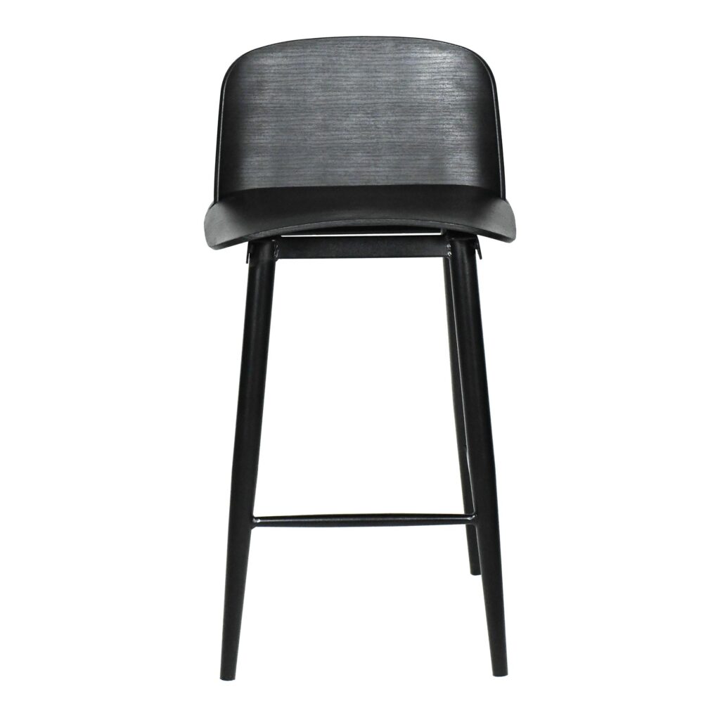 Looey Counter Stool Black (Set of 2) QX-1008-02 QX 1008 02