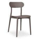 Kent Outdoor Dining Chair Taupe - Set Of Two QX-1017-39 QX 1017 39 01