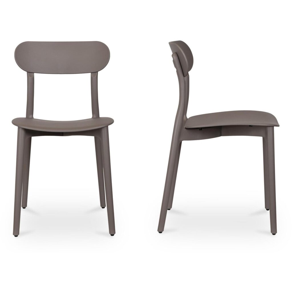 Kent Outdoor Dining Chair Taupe - Set Of Two - Image 2
