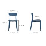 Kent Outdoor Dining Chair Navy - Set Of Two QX-1017-46 QX 1017 46 70