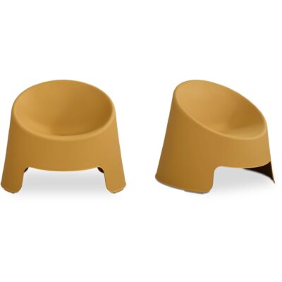 Nolla Outdoor Accent Chair Set of Two Yellow