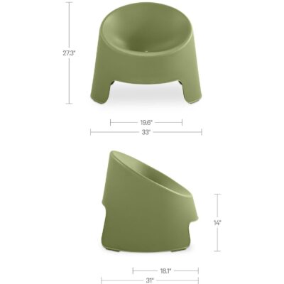 Nolla Outdoor Accent Chair Set of Two Green 5 Nolla Outdoor Accent Chair Set of Two Green QX-1018-16 QX 1018 16 70 dim